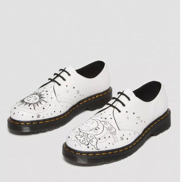 DR MARTENS 1461 Cosmic Embroidered Leather Oxford Shoes - Picture 4 of 6